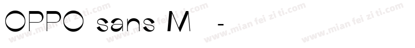 OPPO sans M 字体字体转换